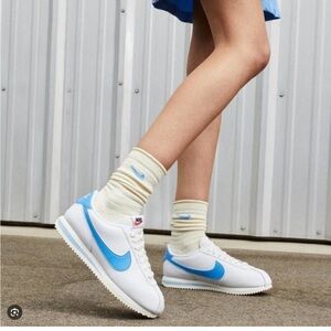 Women’s University Blue Nike Cortes
